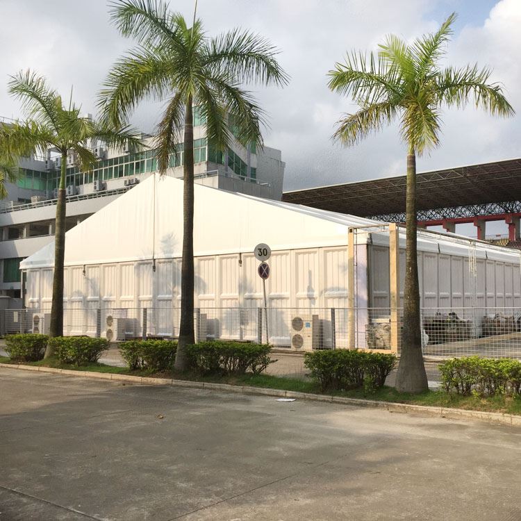 Una carpa con forma